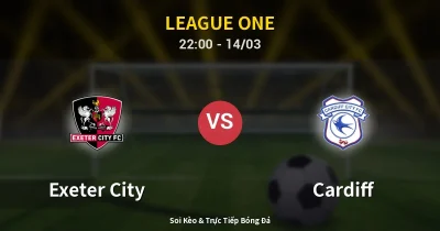 Exeter City vs Cardiff 14/03