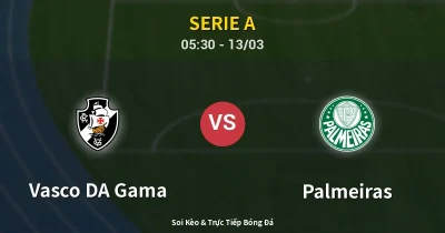 Vasco DA Gama vs Palmeiras 13/03