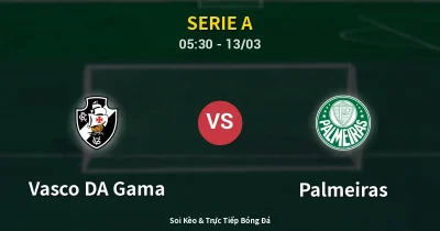 Vasco DA Gama vs Palmeiras 13/03