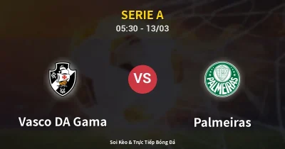 Vasco DA Gama vs Palmeiras 13/03