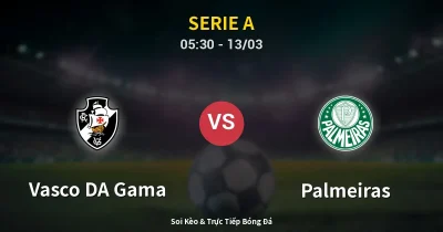 Vasco DA Gama vs Palmeiras 13/03