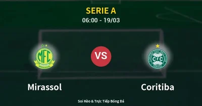 Mirassol vs Coritiba 19/03