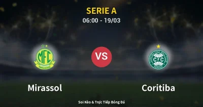 Mirassol vs Coritiba 19/03