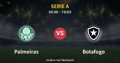 Palmeiras vs Botafogo 19/03