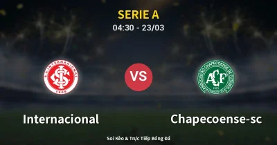 Internacional vs Chapecoense-sc 23/03