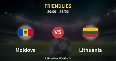 Moldova vs Lithuania 26/03