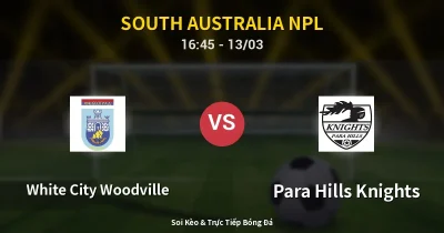 White City Woodville vs Para Hills Knights 13/03
