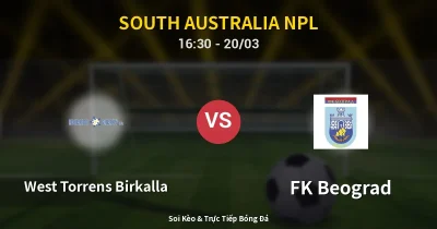 West Torrens Birkalla vs FK Beograd 20/03